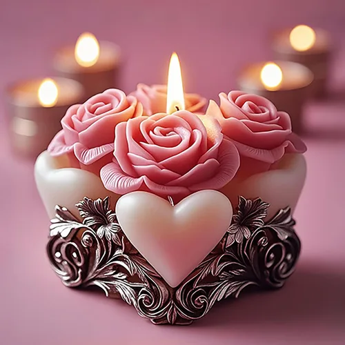 Vista 10 de Molde de vela en espiral de silicona con forma de tulipán y peonía de flores 3D, moldes de fundición de resina de silicona para velas, resina
