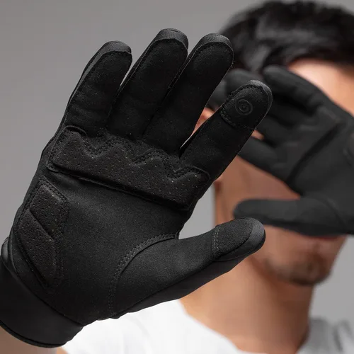 Vista 2 de DUEECO Guantes de invierno cálidos guantes de ciclismo resistentes al viento para pantalla táctil