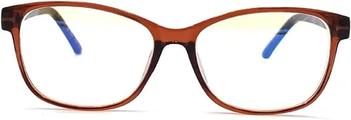 Vista 8 de Lentes de lectura con bloqueo de luz azul para hombres y mujeres, para computadora, juegos, TV con protección de luz azul (azul, 0.00 de fuerza)