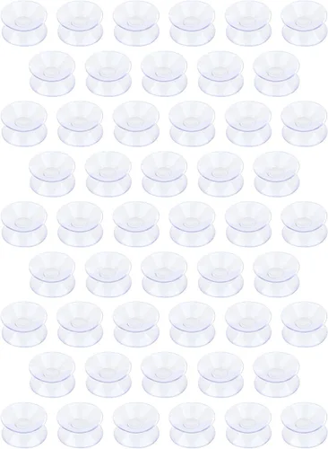 Vista 8 de Pawfly Paquete de 20 ventosas de doble cara de 0.8 pulgadas de PVC transparente de plástico para espejo de mesa de vidrio