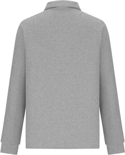 Vista 4 de babysbule Camisas de manga larga con cuello en V para mujer, sudaderas de otoño, camisetas acanaladas, elegantes y casuales, blusas de ajuste
