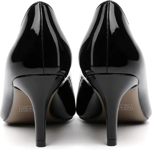 Vista 4 de Zapatos de tacón medio para mujer con puntera puntiaguda y puntera puntiaguda de 2.5 pulgadas