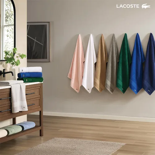 Vista 7 de Lacoste Heritage - Sábana de baño de 100 % algodón Supima, aloe, 35" x 70", altamente absorbente y de secado rápido, toalla de baño súper suave