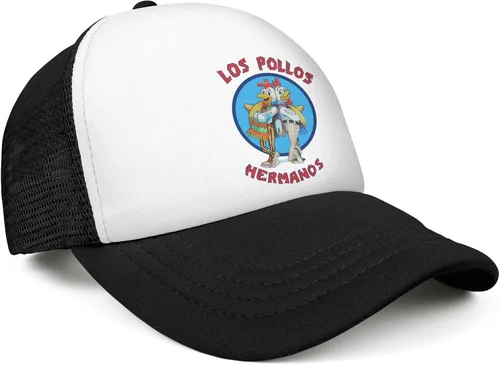 Vista 3 de EDUMOFI Breaking Hat Bad Cap Los Pollos Hermanos - Gorra de béisbol con logotipo de retrato y espalda