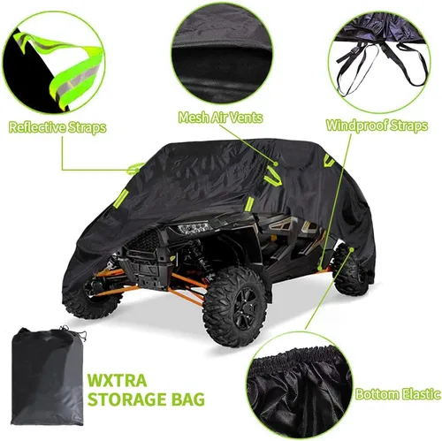 Vista 2 de UTV Cover for CFMoto UForce LTD 1990-2025, Waterproof & Heavy Duty Protection, Fits Most UTVs, All Weather Outdoor Use, Easy to Install & Secure