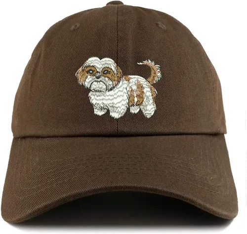 Vista 14 de Trendy Apparel Shop Shih Tzu Dog - Gorra bordada de algodón suave de perfil bajo para papá