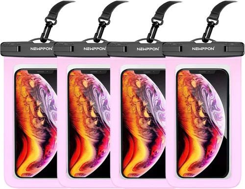 Vista 14 de Paquete de 100 bolsas impermeables para teléfono celular de 8.5 pulgadas – Funda seca bajo el agua – Protector transparente a prueba de agua