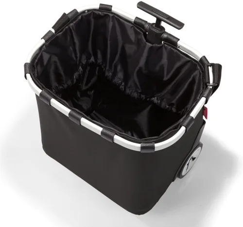 Vista 3 de reisenthel Carrycruiser Black - Carrito de compras portátil con marco de aluminio resistente, correa para el hombro y bolsa interior de malla