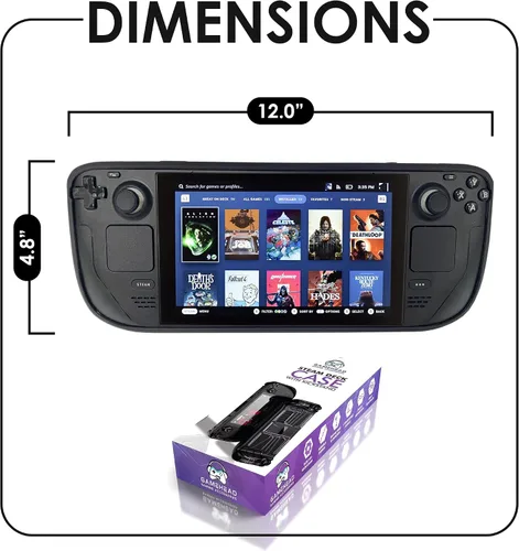 Vista 7 de GAMEHEAD Gaming Accessories - Funda protectora para cubierta de vapor con 4 soportes de ángulo ajustables, partículas antideslizantes, diseño