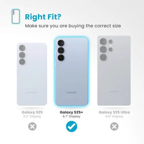 Vista 8 de Speck Funda para Samsung Galaxy S25 Plus, protección contra caídas de 13 pies, agarre antideslizante, funda para Samsung S25 Plus, bisel elevado