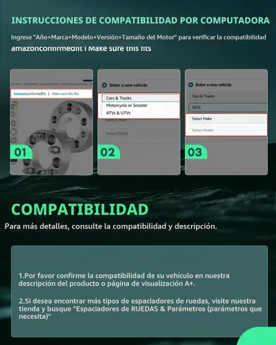 Vista 7 de [Usado] SCITOO Espaciadores de rueda de 5 x 114.3 a 5 x 127, 5 lengüetas, 4 unidades, adaptadores de espaciadores de rueda de 1.25 pulgadas, 5x4.5 a