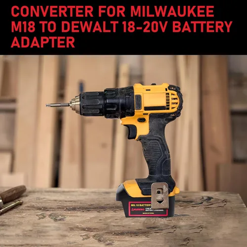 Vista 13 de Conversión de adaptador de batería para Milwaukee a Dewalt