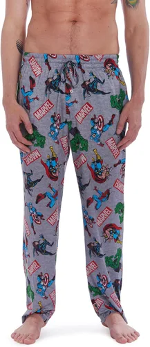 Vista 2 de Marvel Avengers Hulk Black Widow Capitán América - Paquete de 2 pantalones de pijama para adultos