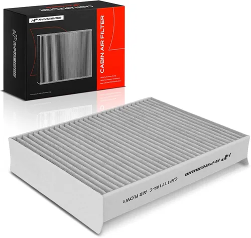 Vista 9 de Filtro de aire de cabina A-Premium con carbón activado Compatible con Mercedes-Benz C300, C350e, C400, C43 AMG, C450 AMG, E300, E350, E53 AMG
