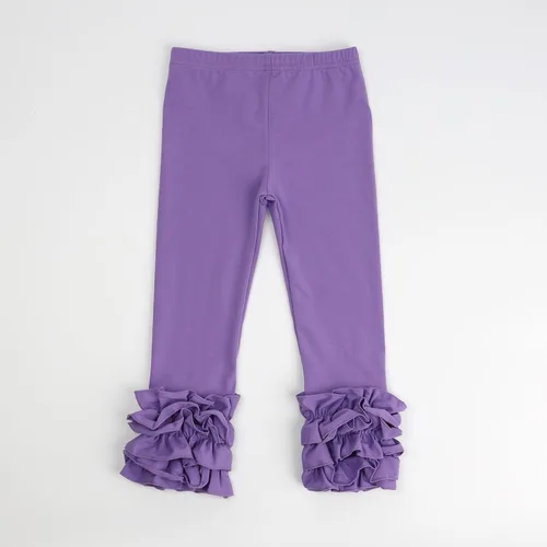 Vista 29 de HOOLCHEAN Leggings de algodón con volantes para bebés y niñas pequeñas