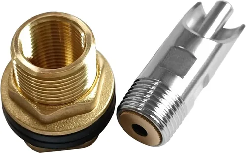 Vista 5 de Joywayus 3 bebederos automáticos de acero inoxidable para pezón de cerdo + 3 conectores de tanque de agua de latón para mamparo + 1 kit de abridor