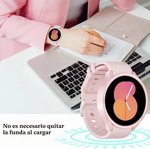 Vista 5 de QCKANLJ [6+6Pack] para Samsung Galaxy Watch 6 Funda Protectora de Pantalla 40mm, Vidrio Templado Anti-Vaho y Cubierta Protectora de PC Rígida