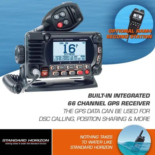 Vista 5 de STANDARD Horizon GX1850B Negro 25W VHF/NMEA2000/Second Explorer Series