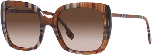Vista 2 de BURBERRY Gafas de sol BE 4323 400513 Caroll Check Marrón Gradient Br, café a cuadros