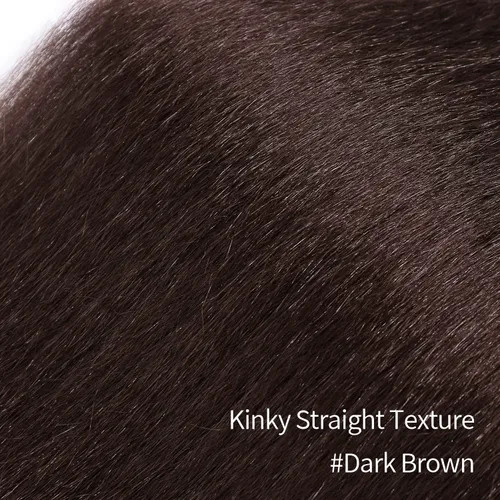 Vista 4 de WIGNEE Extensión de cola de caballo larga rizada recta y envolvente, extensión de cola de caballo Yaki negro natural para mujeres negras, Marrón