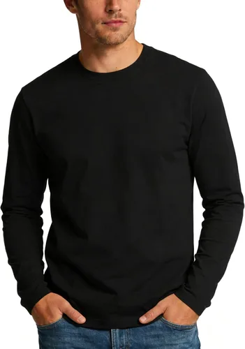 Vista 7 de Camiseta de hombre de manga larga con cuello redondo para adultos