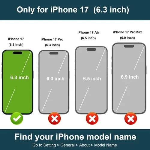 Vista 2 de Folosu Funda compatible con iPhone 17 con soporte para tarjetas, rotación de 360°, soporte de anillo de dedo con función atril, bloqueo RFID