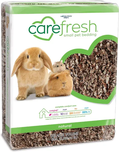 Vista 13 de Carefresh - Ropa de cama para mascotas de papel natural azul 99% libre de polvo para mascotas pequeñas con control de olores, 10 L