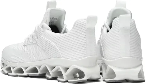 Vista 7 de Zapatos deportivos para hombre sin cordones para correr, caminar, tenis con cuchilla, informales, cómodos, antideslizantes, para el trabajo
