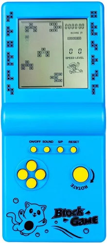 Vista 13 de Retro Classic Block Game Console Múltiples Juegos Ajustable Nivel/Velocidad Portátil Portátil Portátil Juego Ladrillo/Carreras/Tanque Batalla Puzzle