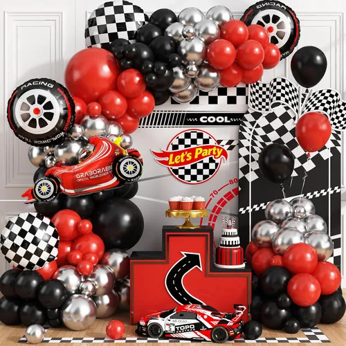 Vista 16 de Kit de guirnalda de arco de globos de baloncesto, 103 globos de fiesta de baloncesto, guirnalda de globos naranja y negro para niños y niñas