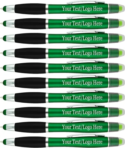 Vista 11 de SyPen Bolígrafos personalizados con resaltador de gel y lápiz capacitivo, paquete de 200 unidades, impresión a granel, resaltador bíblico de 3
