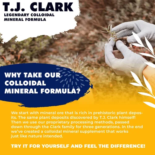 Vista 5 de T.J. Clark Fórmula mineral coloidal legendaria, 32 onzas líquidas (paquete de 2) por T. J. Clark