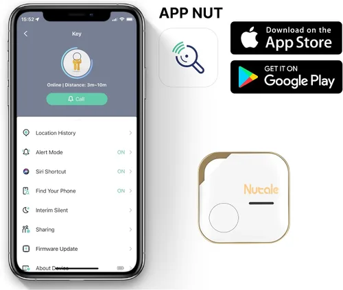 Vista 2 de Etiqueta de búsqueda de llaves profesional, localizador de artículos con Bluetooth, compatible con iOS y Android, compatible con llaves, carteras