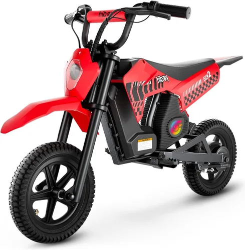 Vista 8 de Hiboy DK2 Electric Dirt Bike for Kids Age 3-7, 3-Speed Toy Motorcycle Blue