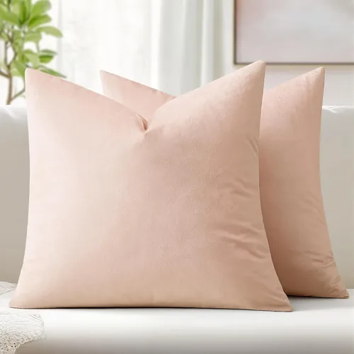 Vista 94 de MIULEE Paquete de 2 fundas de almohada de terciopelo decorativas rectangulares lumbares, fundas de cojín suaves sólidas para sofá, sofá, dormitorio