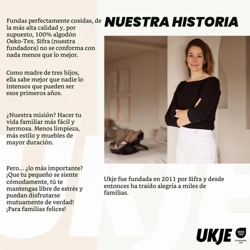 Vista 10 de UKJE Cojín Compatible con Stokke Tripp Trapp (Modelo Antiguo y Nuevo) 2 Piezas Limpiable y Lavable a 86°F Algodón Certificado Oeko-Tex Funda