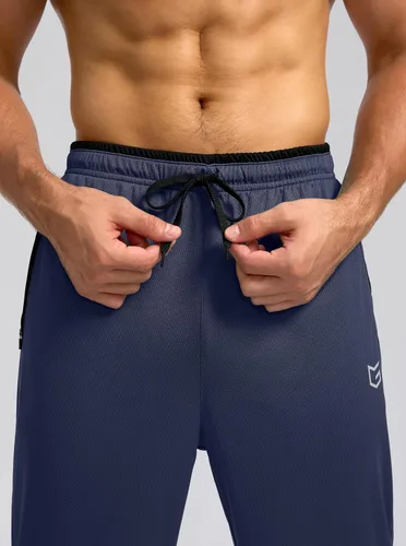 Vista 5 de G Gradual Pantalones deportivos para hombre con bolsillos con cremallera, pantalones deportivos cónicos para entrenamiento, correr, correr