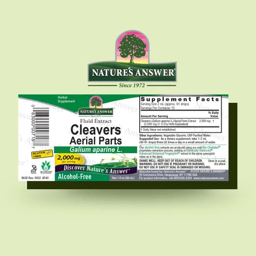 Vista 2 de Nature's Answer Hierba para cortar sin alcohol, 1 onza líquida