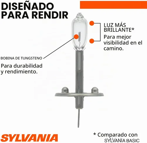 Vista 5 de Bombilla de faros halógenos XtraVision SYLVANIA 9003 (también compatible con H4), (paquete de 2), H1