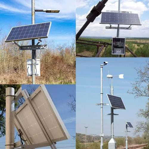 Vista 7 de Soporte de montaje en panel solar Kit de soportes de poste de hasta 30 W (poste no incluido)