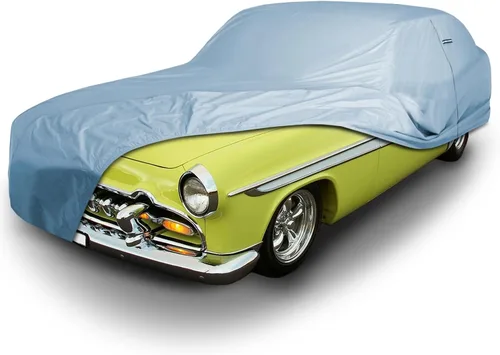 Vista 14 de iCarCover Funda de automóvil a medida para DeSoto, Deluxe (1946-1952), impermeable, para todo tipo de clima, lluvia, nieve, UV, protector solar