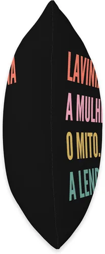Vista 2 de Funny Portuguese First Name Design - Lavinia-Elena Throw Pillow