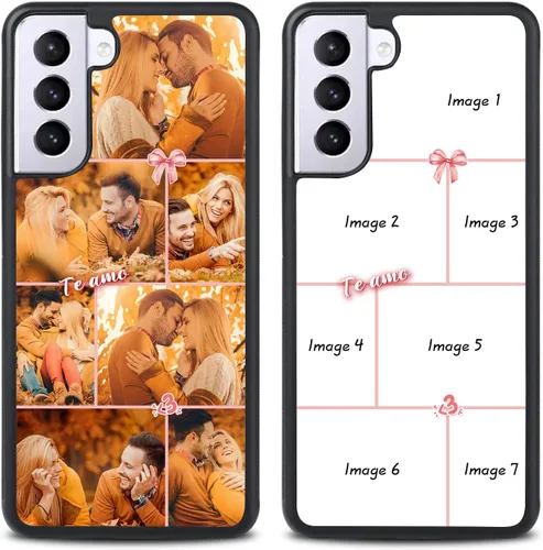 Vista 7 de Funda personalizada para Samsung Galaxy S22 S21 S20 Ultra Plus S21 FE S20 FE S10 Plus S9 S8 S7 Edge Note 20 Ultra Note 10 Plus Note 9 Note 8