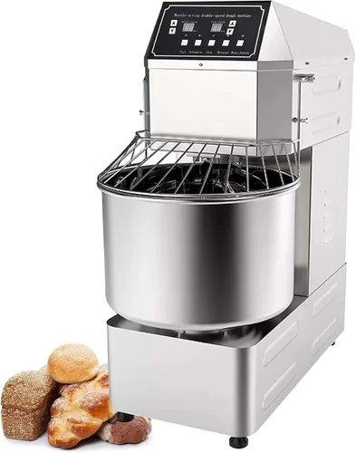 Vista 10 de INTSUPERMAI Mezclador de masa comercial Mezclador eléctrico de alimentos con doble acción doble velocidad espiral mezcla para escuelas panaderías