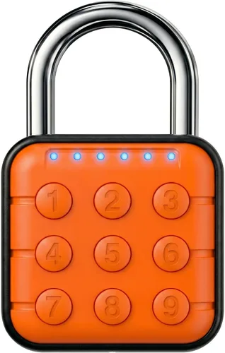 Vista 11 de Candado de combinación: cerradura de combinación con código de 6 dígitos, candado digital con entrada sin llave, cerradura de aleación de zinc