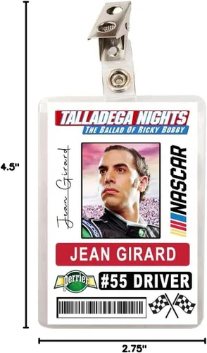 Vista 3 de Talladega Nights Jean Girard - Placa de identificación de conductor de coche de carreras