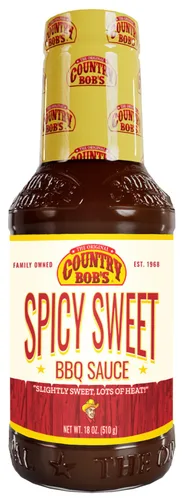 Vista 10 de Country Bob's Salsa barbacoa original de nogal y azúcar morena, 18 onzas (paquete de 1), salsa barbacoa orgánica y natural para carne, pollo y cerdo