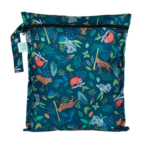 Vista 19 de Bumkins Disney Bolsa impermeable colgante para cosas mojadas grande para bebé, lavandería, ropa sucia, viaje, traje de baño, pañales de tela C3