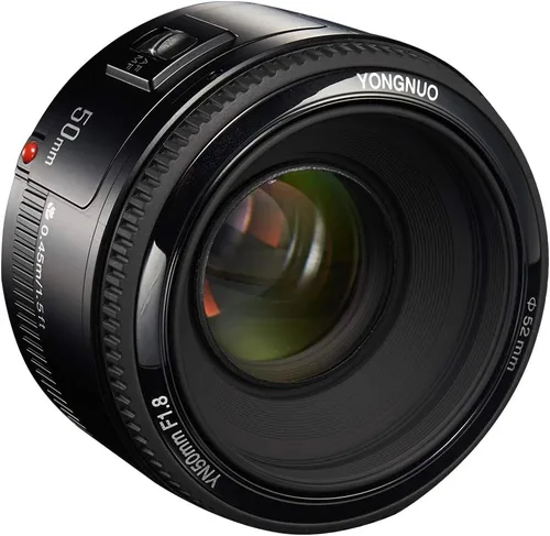 Vista 6 de YONGNUO YN50mm F1.8 Lente Prime Estándar Gran Apertura Lente de Enfoque Automático Compatible con Canon EF Mount Rebel DSLR Cámara