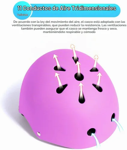 Vista 5 de Casco ajustable para niños de 3 a 16 años, niños pequeños, niños y niñas, equipo de protección con rodilleras, coderas y muñequeras para múltiples 1